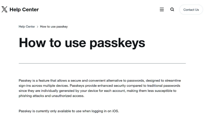 团风苹果维修店铺分享iOS用户如何通过通行密钥(Passkey)登录 